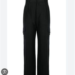 ✴️ NWT REFORMATION PETITES JACKSON PANT BLACK SIZE 4 SIDE POCKETS